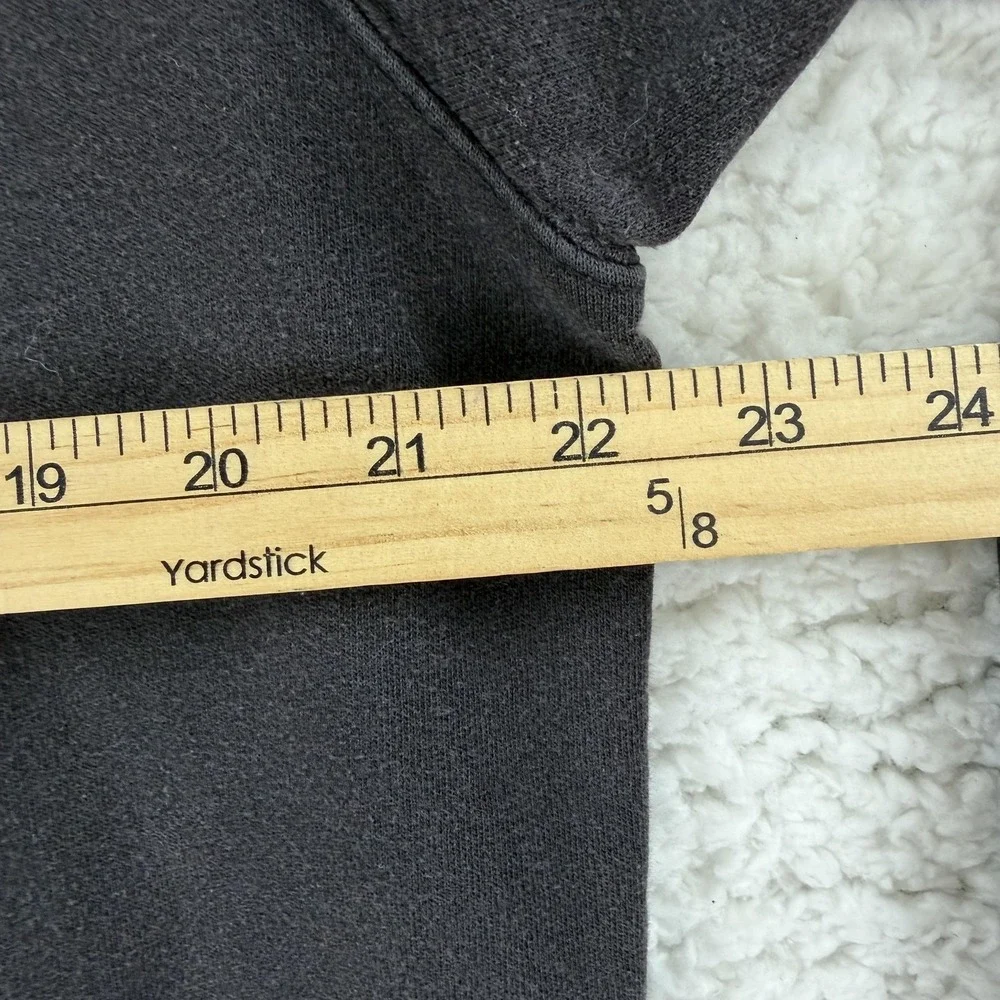 The North Face Hoodie Mens Medium‎ Black Box Logo Pullover Fleece Sweatshirt